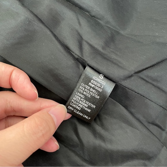 Striped Longline Blazer Coat Size Small - Picture 8 of 9